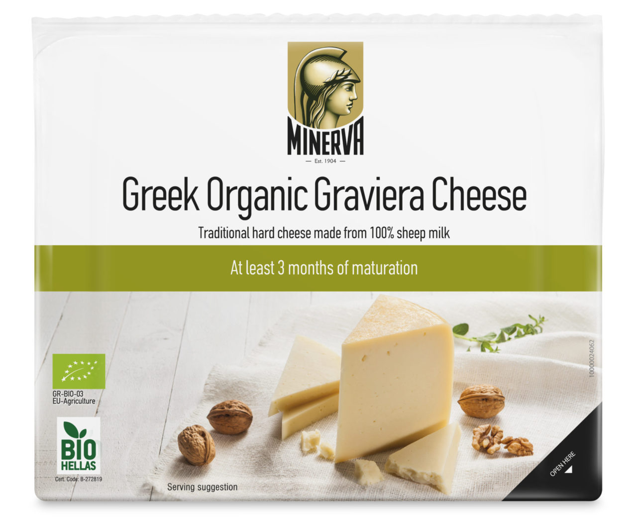 Minerva Organic Graviera Cheese Minerva Foods