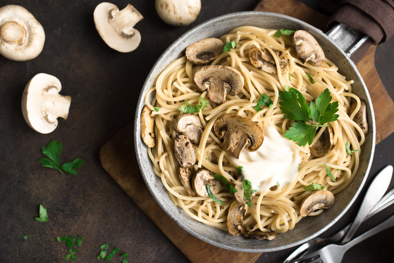 Chicken and Mushroom Pasta with Balsamic Cream Sauce | Minerva Foods